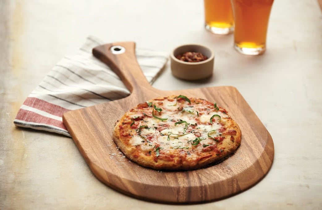 Ironwood Lucca Acacia Wood Mini Pizza Peel by Kitchen Niche