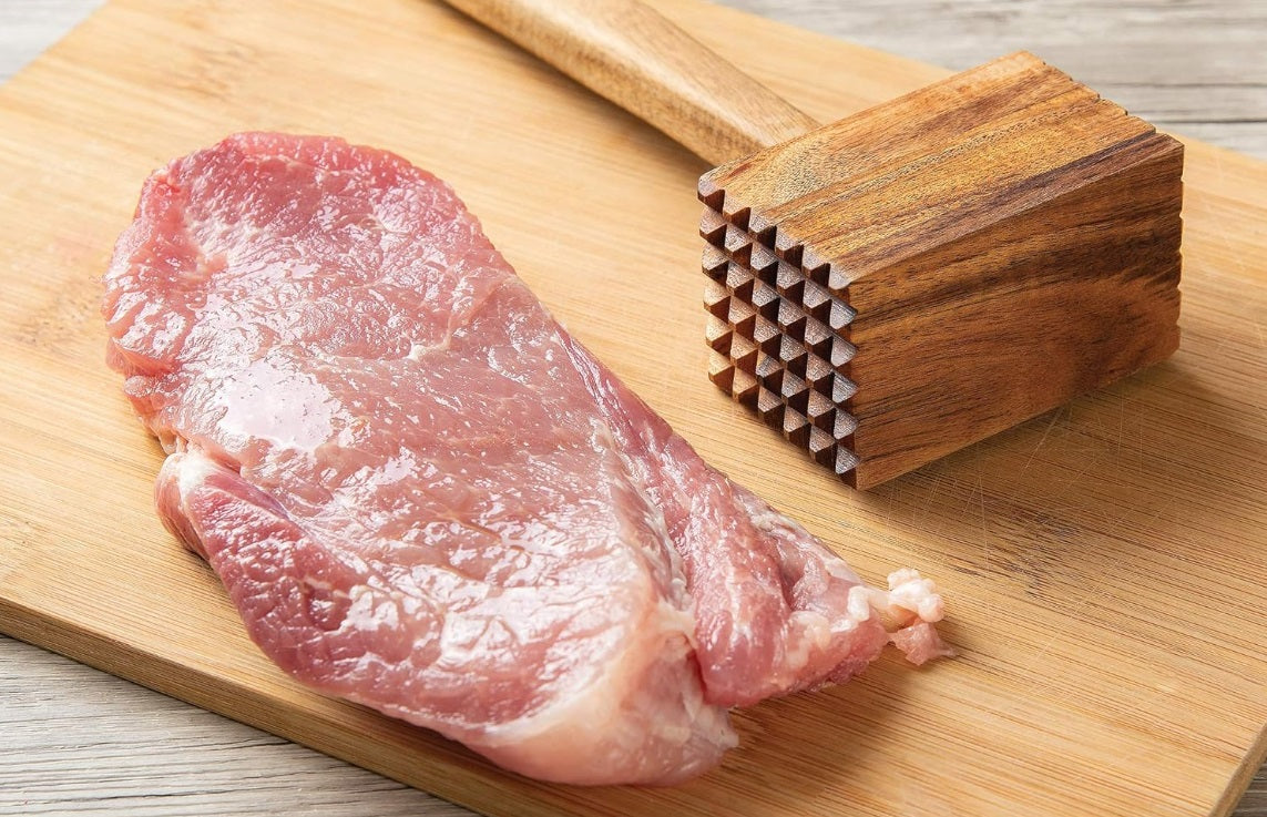 Ironwood Acacia Wood Meat Tenderizer by Kitchen Niche