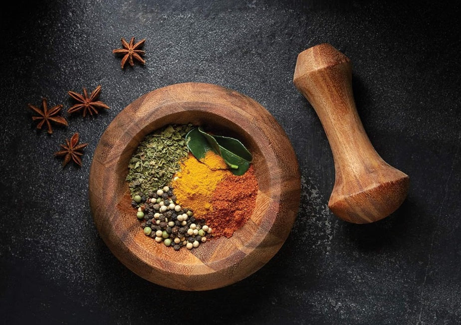 Ironwood Acacia Wood Mortar & Pestle by Kitchen Niche