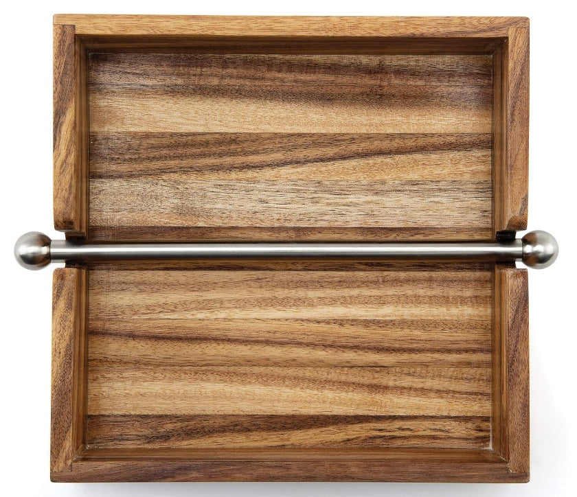 Ironwoon Acacia Wood Napkin Holder by Kitchen Niche