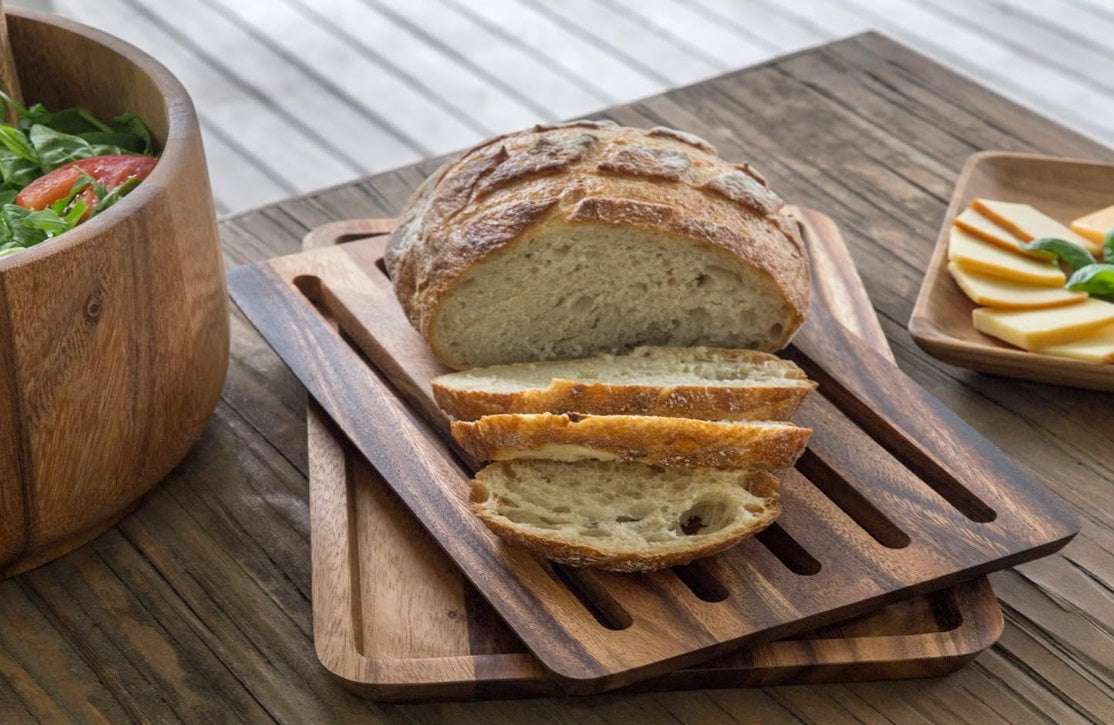 Ironwood Nesting Acacia Wood Bread Cutting Board by Kitchen Niche