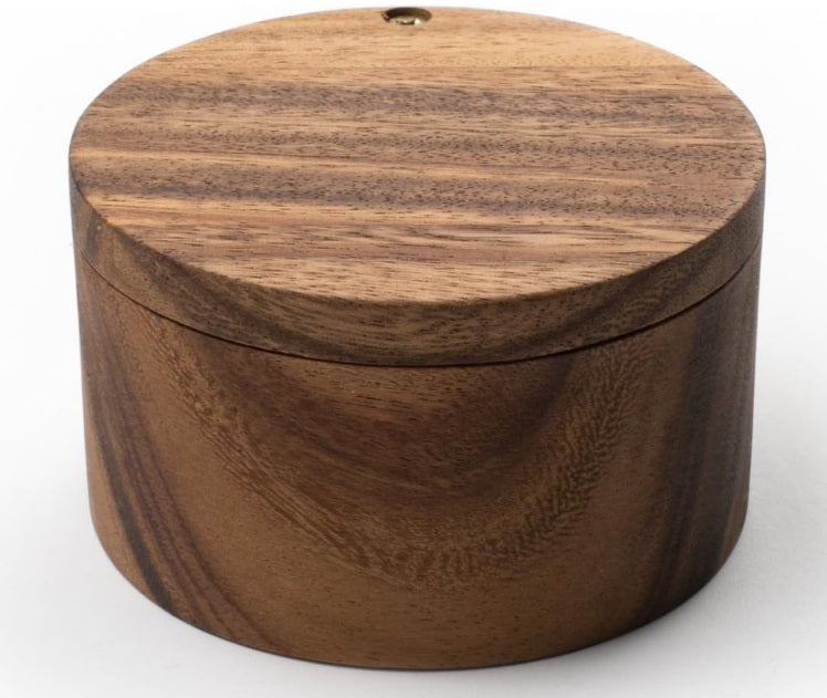 Ironwood Appalachian Acacia Wood Salt Cellar by Kitchen Niche