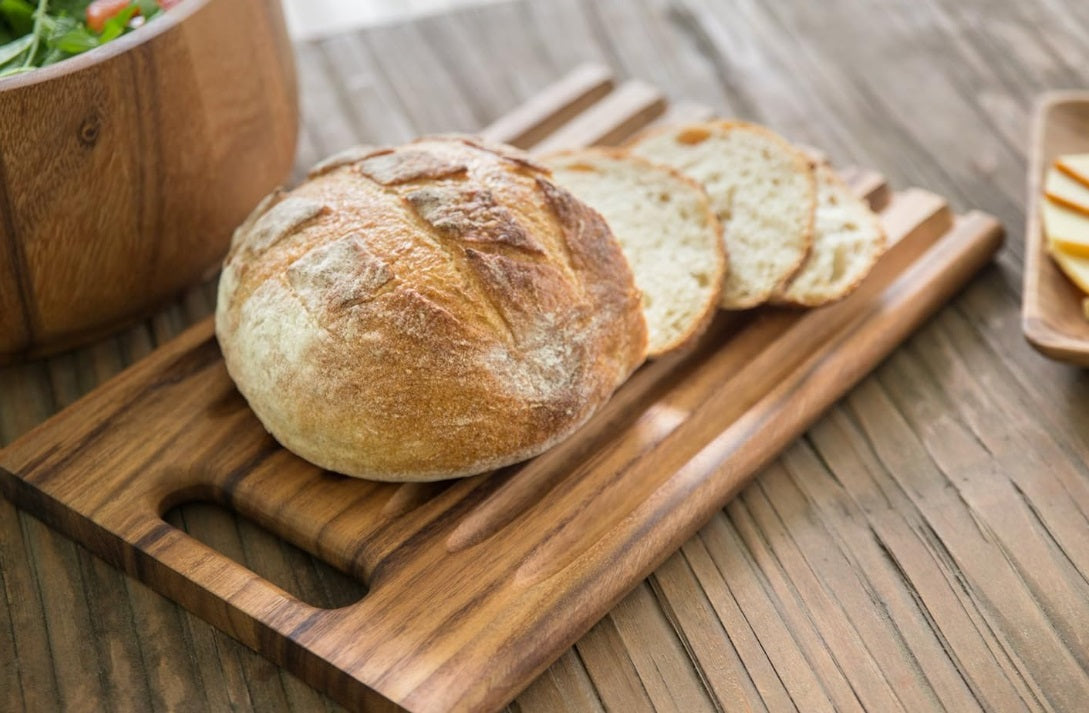 Ironwood Sweep-Off Acacia Wood Bread Cutting Board by Kitchen Niche