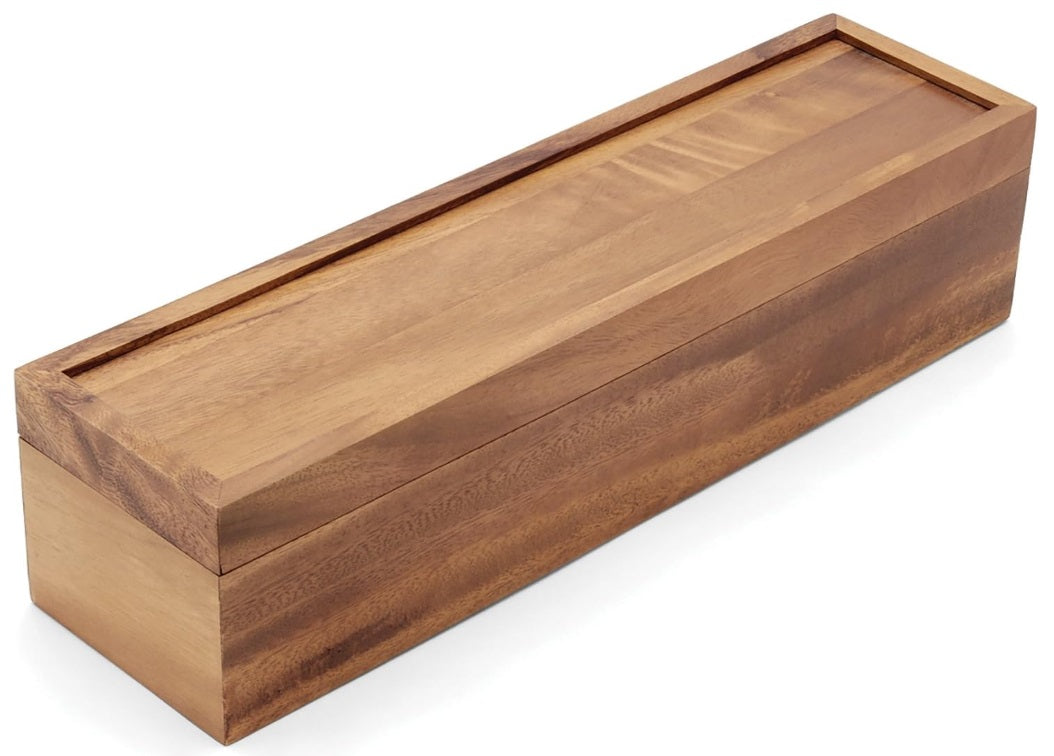 Ironwood Acacia Wood Townhouse Tea Storage Box by Kitchen Niche