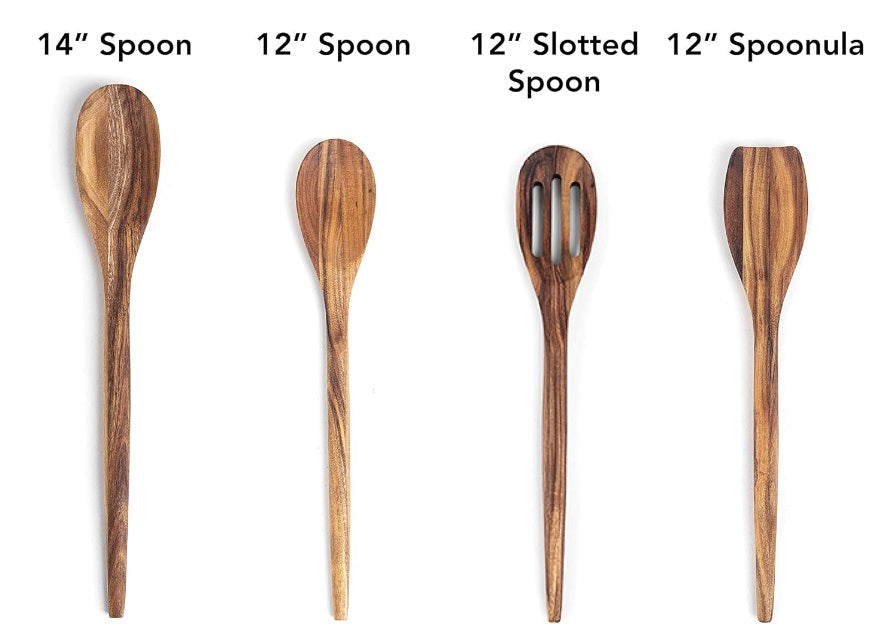 Ironwood Acacia Wood Long Cooking Spoon by Kitchen Niche