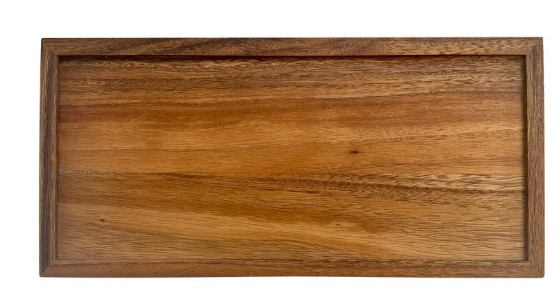 Ironwood XL Rectangular Acacia Wood Tea Bag Storage Box by Kitchen Niche