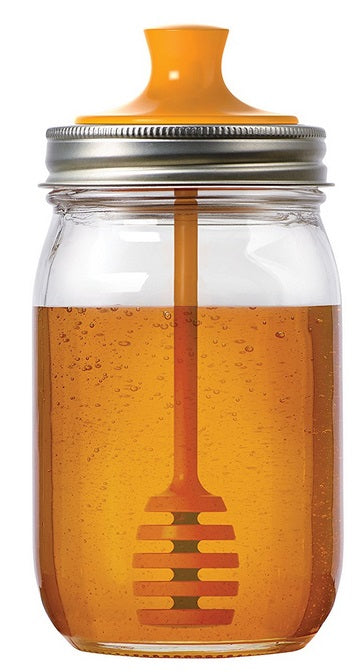 Jarware Honey Dipper Mason Jar Lid by Kitchen Niche