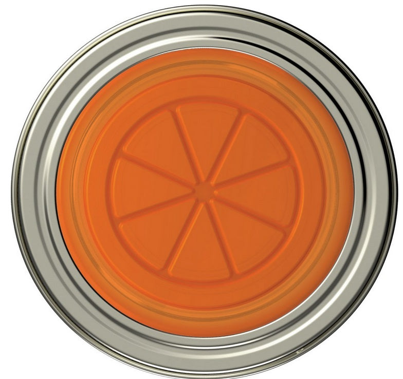 Jarware Set of 4 Orange Mason Jar Lid by Kitchen Niche