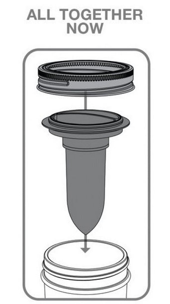 Jarware Salt & Pepper Shaker Mason Jar Lid by Kitchen Niche