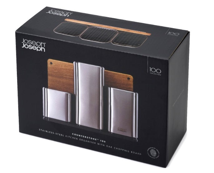 Joseph Joseph CounterStore 100 Utensil Holder Set with Cutting Board Joseph Joseph by Kitchen Niche