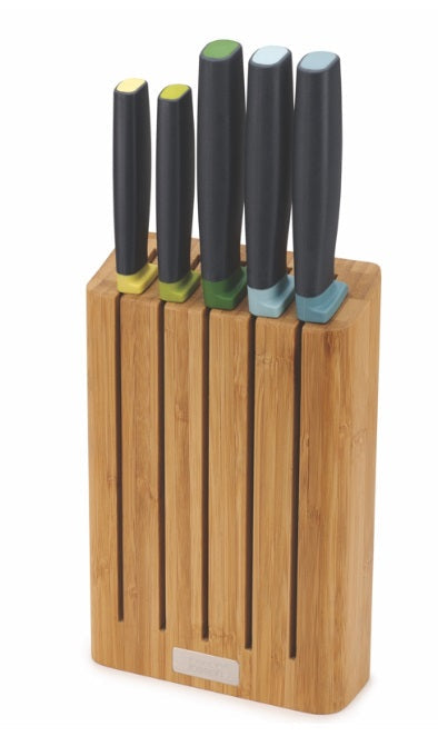 Joseph Joseph Elevate Slimline Bamboo Knife Block Set Joseph Joseph by Kitchen Niche