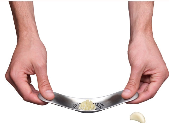 Joseph Joseph Stainless Steel Rocker Garlic Crusher by Kitchen Niche