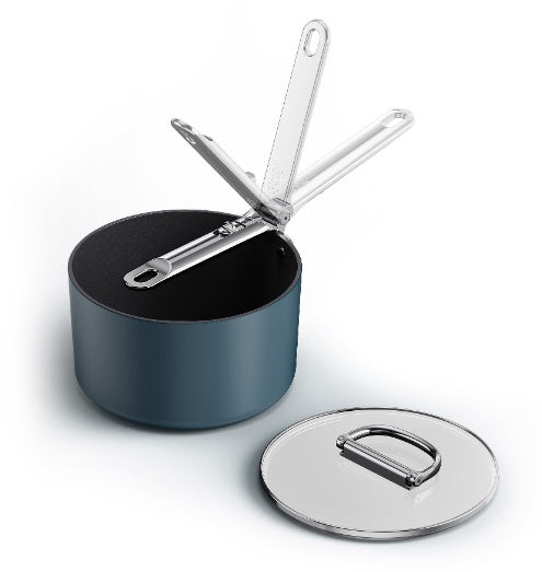 Joseph Joseph Space Saucepan Set of 3 with Lids by Kitchen Niche