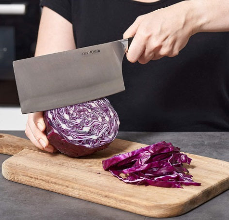 Ken Hom Stainless Steel Cleaver 7" by Kitchen Niche