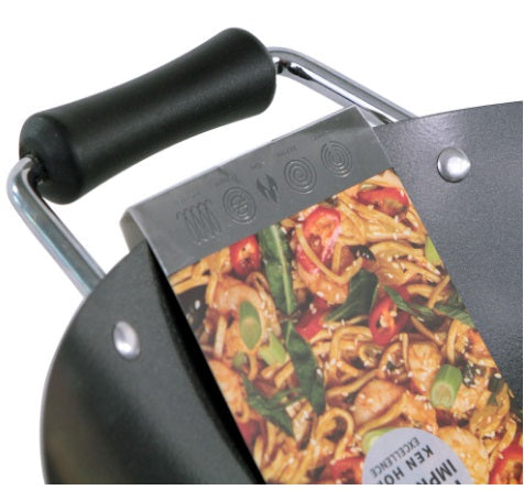 Ken Hom Non-Stick Carbon Steel Wok 12.2-Inch by Kitchen Niche