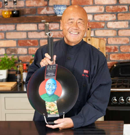 Ken Hom Non-Stick Carbon Steel Wok 12.2-Inch by Kitchen Niche