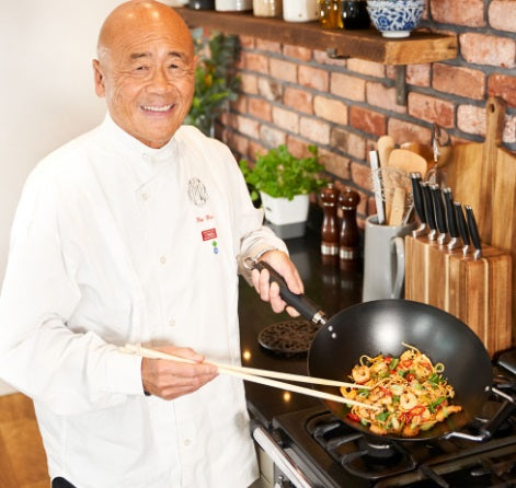 Ken Hom Non-Stick Carbon Steel Wok 12.2-Inch by Kitchen Niche