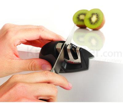 KitchenIQ Edge-Grip 2 Step Knife Sharpener by Kitchen Niche