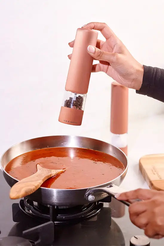 Cole & Mason Brixton Electronic Mill Gift Set – Terracotta