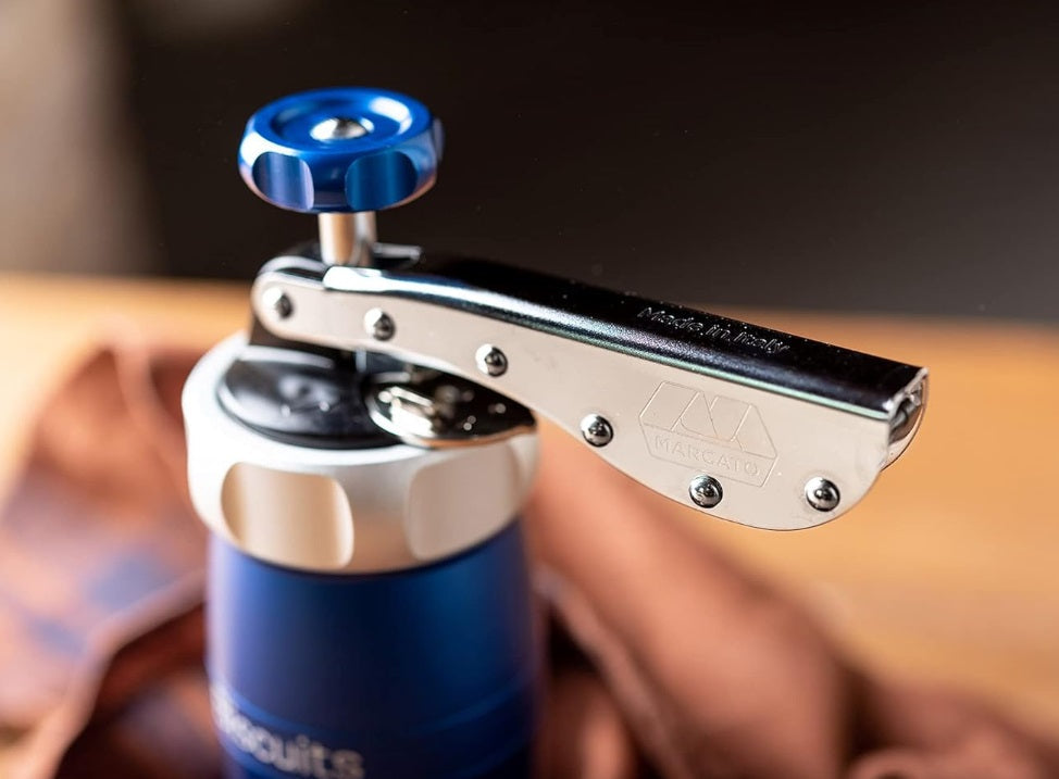 Marcato Blue Biscuit Machine Cookie Press by Kitchen Niche