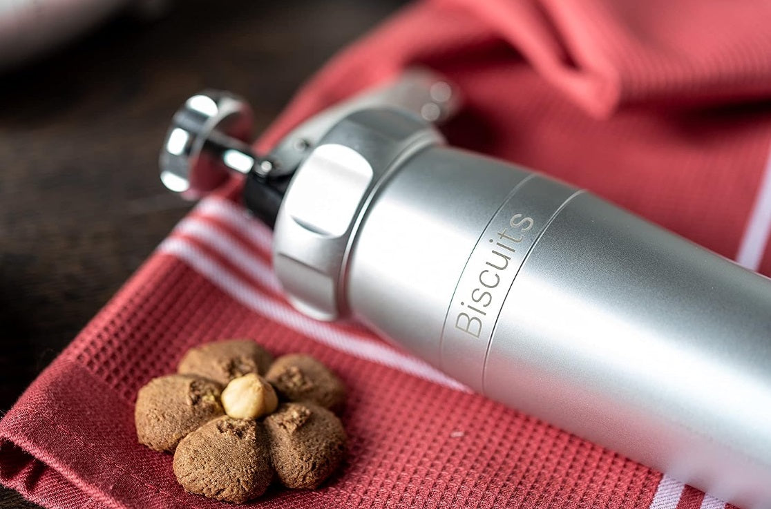 Marcato Silver Biscuit Machine Cookie Press by Kitchen Niche