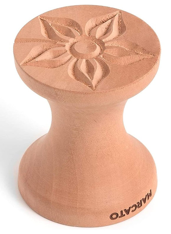 Marcato Corzetti Double Star &amp; Flower Pasta Stamp by Kitchen Niche