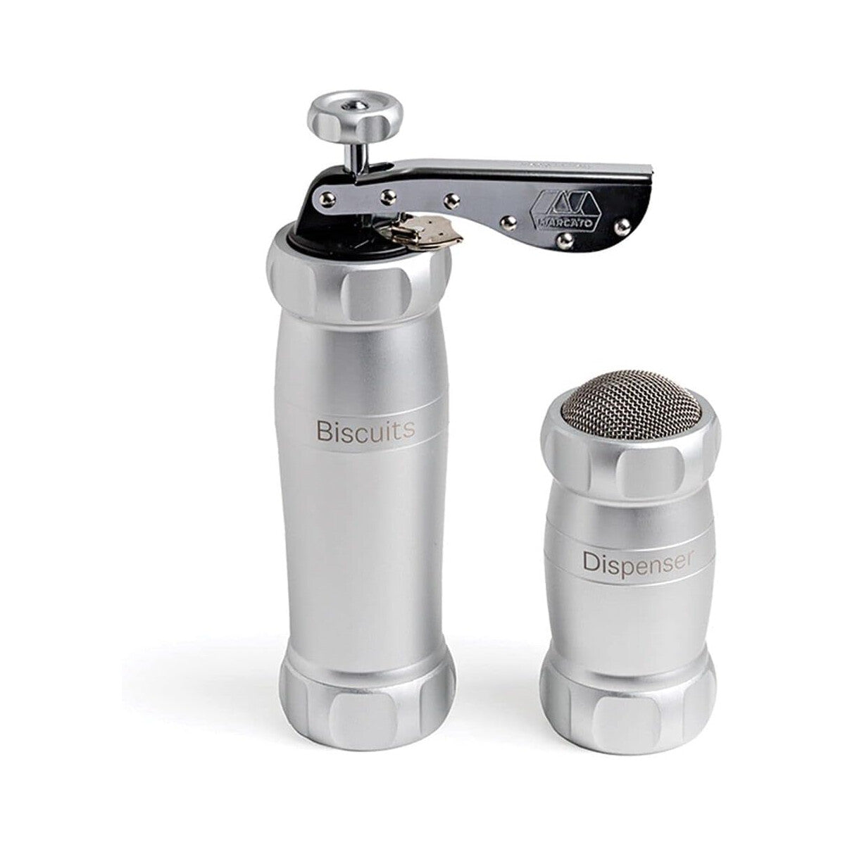 Marcato Cookie Press Set – Silver – Biscuit Maker with Accessories