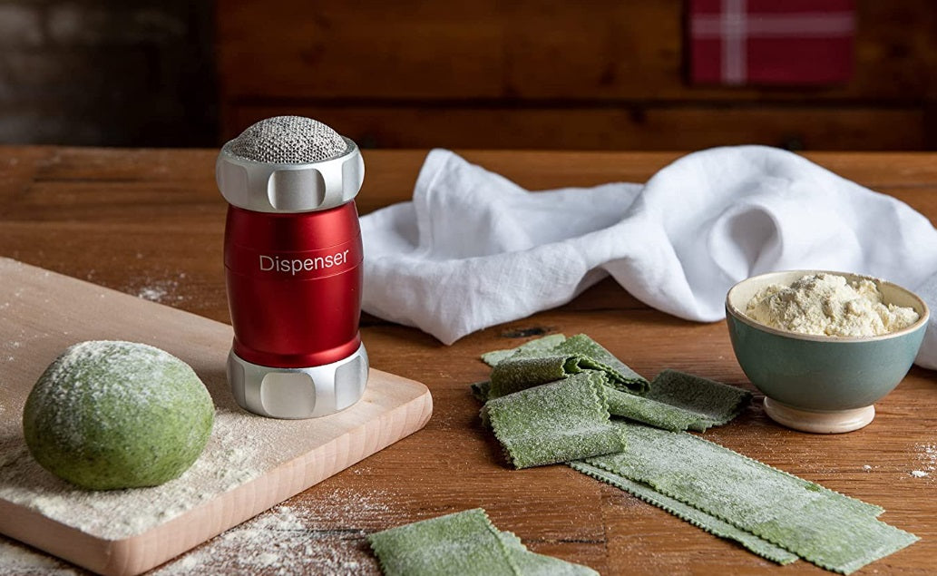 Marcato Red Sugar, Flour & Cocoa Sifter and Dispenser by Kitchen Niche