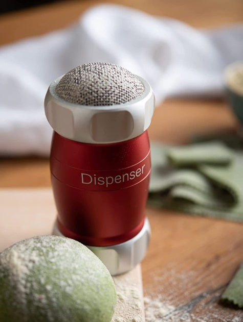 Marcato Red Sugar, Flour & Cocoa Sifter and Dispenser by Kitchen Niche