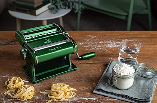 Marcato Atlas 150 Hunter Green Wellness Pasta Machine by Kitchen Niche
