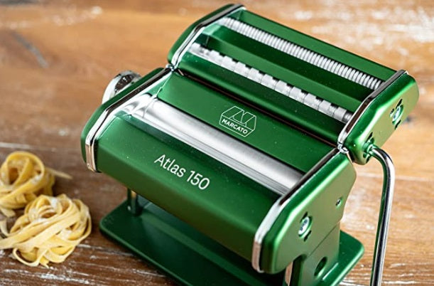 Marcato Atlas 150 Hunter Green Wellness Pasta Machine by Kitchen Niche