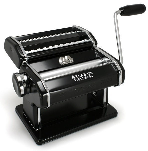 Marcato Atlas 150 Black Wellness Pasta Machine by Kitchen Niche