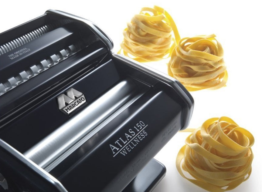Marcato Atlas 150 Black Wellness Pasta Machine by Kitchen Niche
