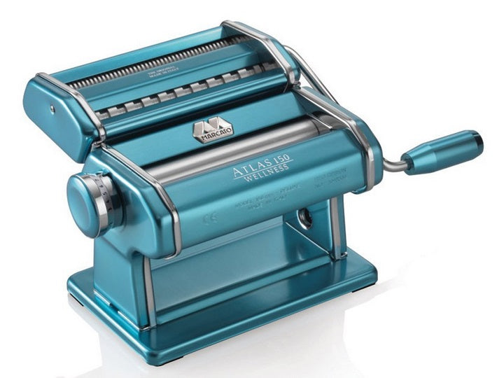 Marcato Atlas 150 Icy Blue Wellness Pasta Machine by Kitchen Niche