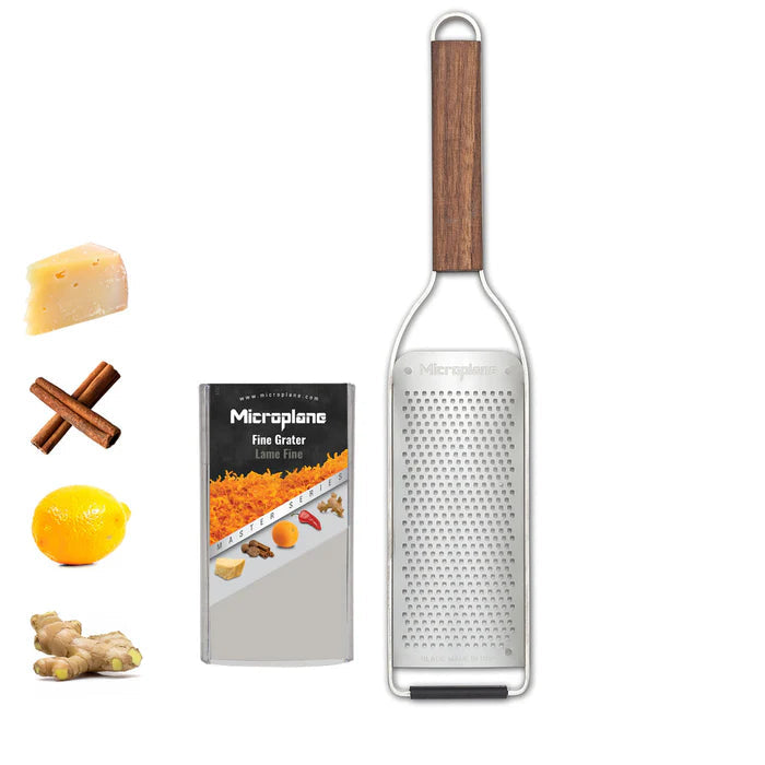 Microplane Master Series Fine Grater with Walnut Handle by Kitchen Niche