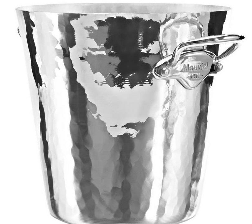 Mauviel M'30 Hammered Aluminum Polished Champagne Bucket by Kitchen Niche