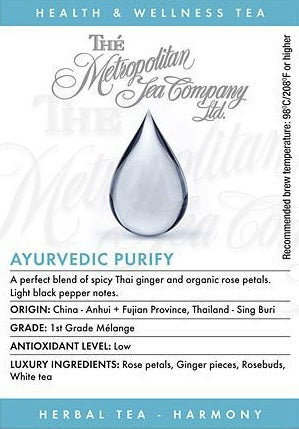Metropolitan Tea Company Ayurvedic Purify Detox Tea 0.55lbs by Kitchen Niche
