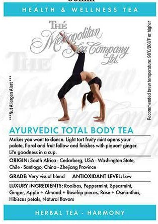 Metropolitan Tea Company Ayurvedic Total Body Wellness Tea 1.1lb by Kitchen Niche