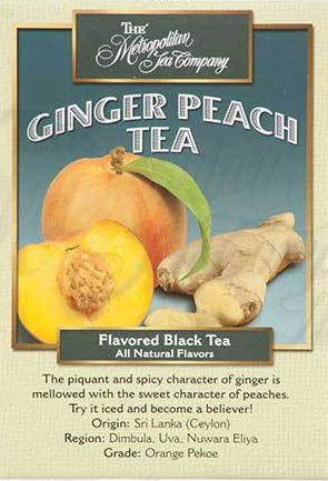 Metropolitan Tea Company Ginger Peach Tea 1.1lbs by Kitchen Niche