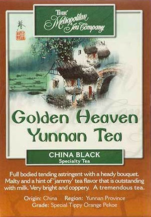 Metropolitan Tea Company Golden Heaven Yunnan Tea 1.1lbs by Kitchen Niche