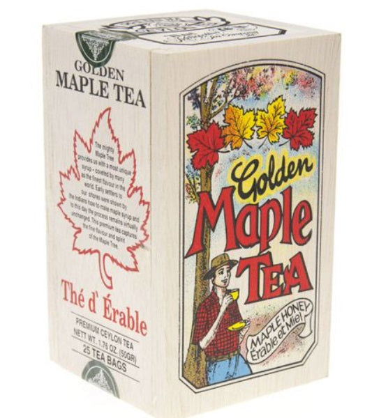 Metropolitan Tea Company Golden Maple Tea Wooden Box of 25 Tea Bags Metropolitan Tea Company by Kitchen Niche