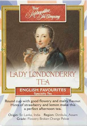 Metropolitan Tea Company Lady Londonderry Tea 1.1lbs by Kitchen Niche