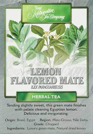 Metropolitan Tea Company Lemon Flavored Mate Tea 1.1lbs by Kitchen Niche