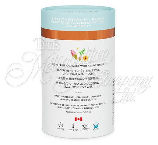 Metropolitan Tea M21 Balance & Restore Tea Can Of 24 Bags by Kitchen Niche