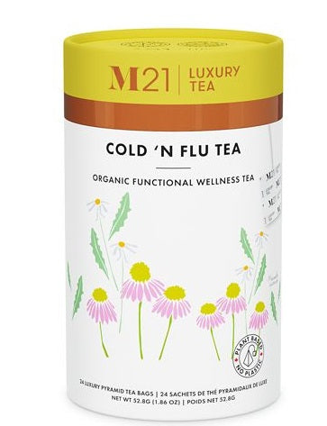 Metropolitan Tea M21 Organic Cold & Flu Tea Can Of 24 Bags by Kitchen Niche