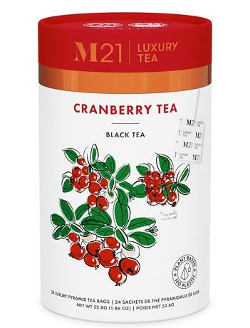 Metropolitan Tea M21 Cranberry Tea Can Of 24 Bags by Kitchen Niche