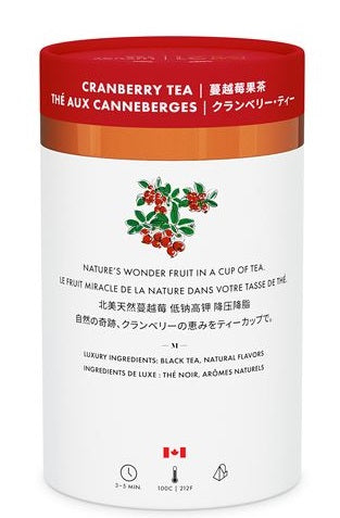 Metropolitan Tea M21 Cranberry Tea Can Of 24 Bags by Kitchen Niche