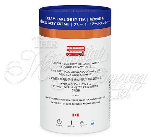 Metropolitan Tea M21 Cream Earl Grey Tea Can Of 24 Bags by Kitchen Niche