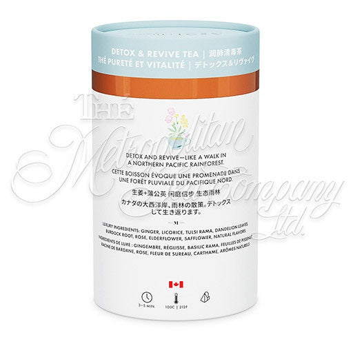 Metropolitan Tea M21 Detox & Revive Tea Can Of 24 Bags by Kitchen Niche