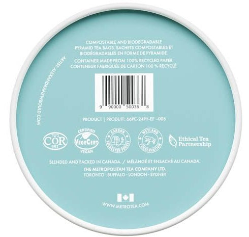 Metropolitan Tea M21 Earl Grey Tea Can Of 24 Bags by Kitchen Niche